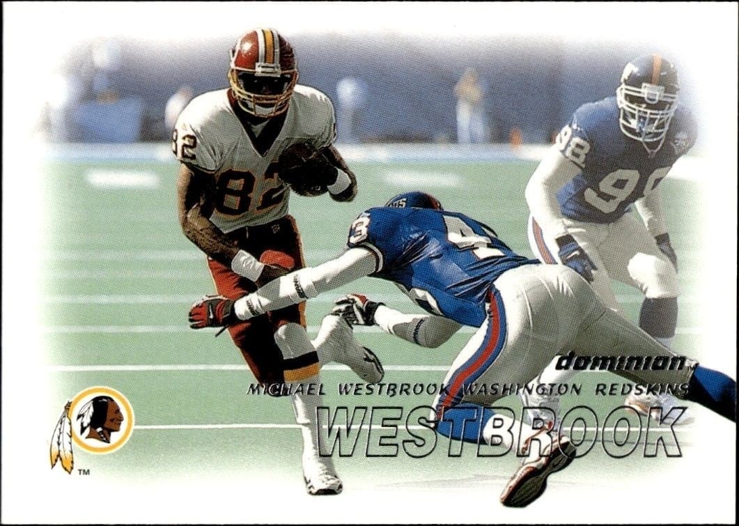 Michael Westbrook 2000 Skybox Dominion #86 Football Trading Card - Front 2000 Skybox Dominion Michael Westbrook #86 football trading card front