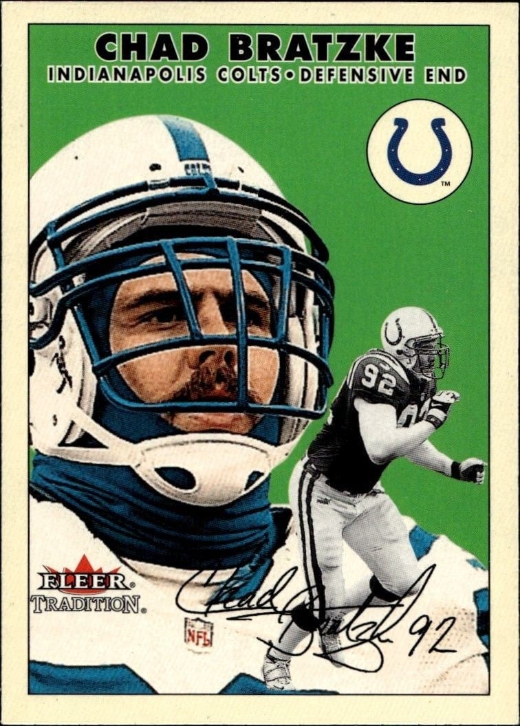 2000 Fleer Tradition Glossy Chad Bratzke #74 trading card