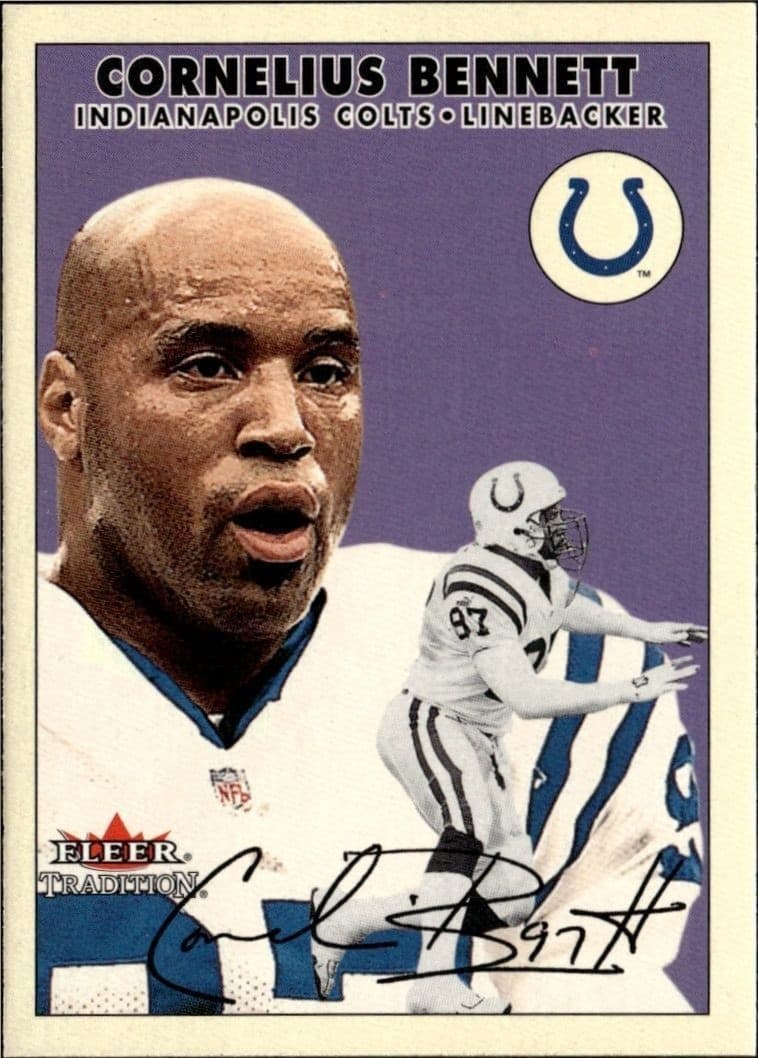 2000 Fleer Tradition Glossy Cornelius Bennett #43 trading card