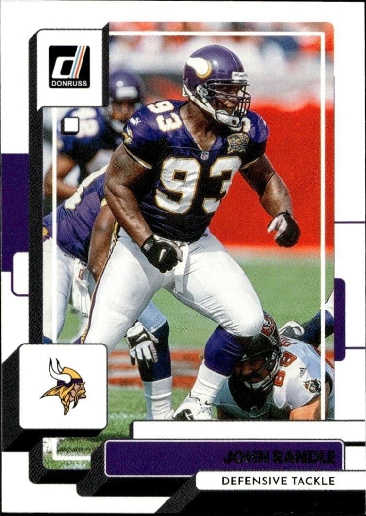John Randle 2022 Panini Donruss #105 Football Trading Card - Front 2022 Panini Donruss John Randle #105 football trading card front