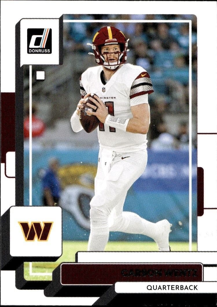 2022 Panini Donruss Carson Wentz #52 trading card