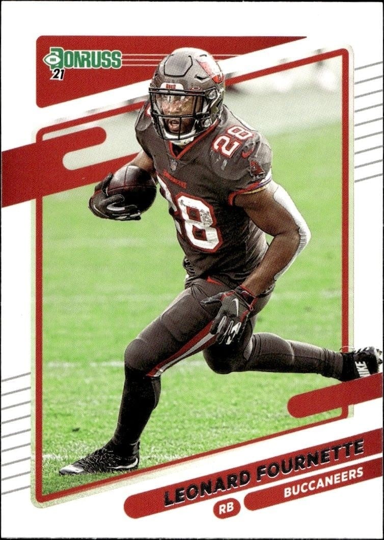 Leonard Fournette 2021 Panini Donruss #102 Football Trading Card - Front 2021 Panini Donruss Leonard Fournette #102 football trading card front