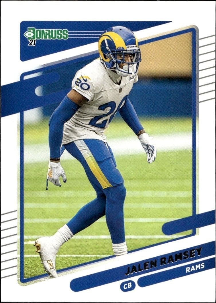Jalen Ramsey 2021 Panini Donruss #141 Football Trading Card - Front 2021 Panini Donruss Jalen Ramsey #141 football trading card front
