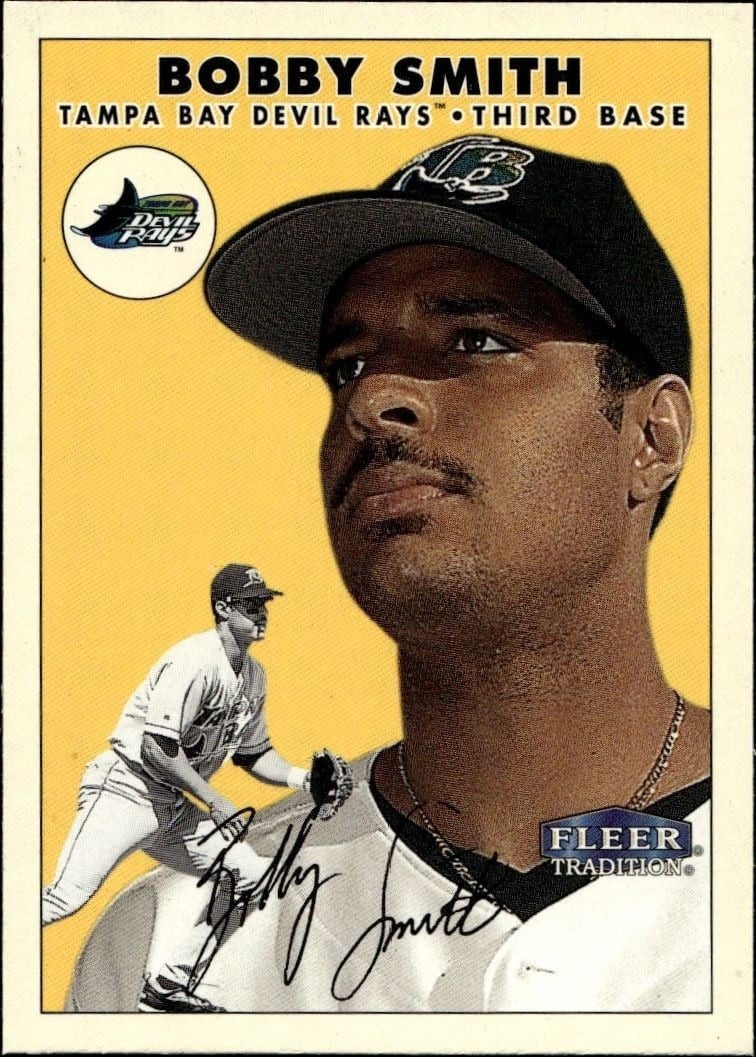 Bobby Smith 2000 Fleer Tradition Glossy #87 Baseball Trading Card - Front 2000 Fleer Tradition Glossy Bobby Smith #87 baseball trading card front