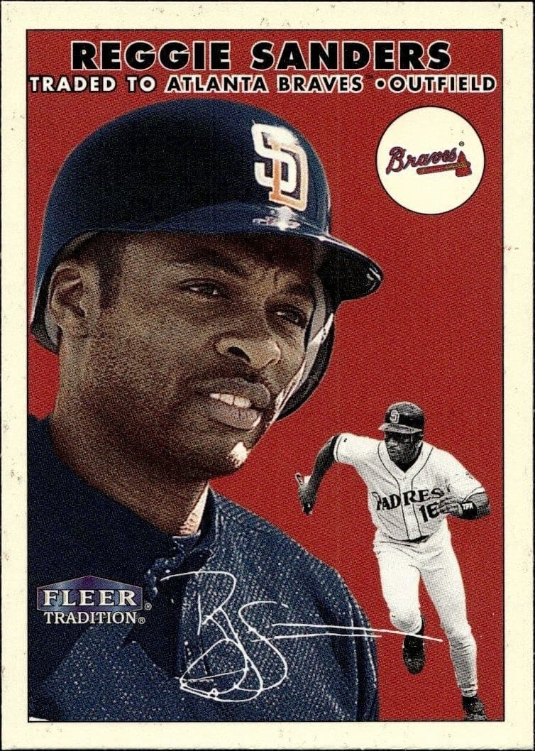 2000 Fleer Tradition Glossy Reggie Sanders #83 trading card