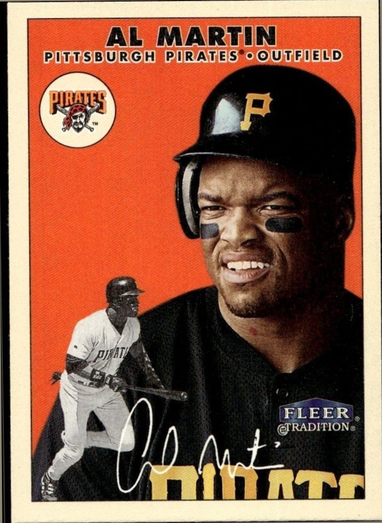 Al Martin 2000 Fleer Tradition Glossy #191 Baseball Trading Card - Front 2000 Fleer Tradition Glossy Al Martin #191 baseball trading card front