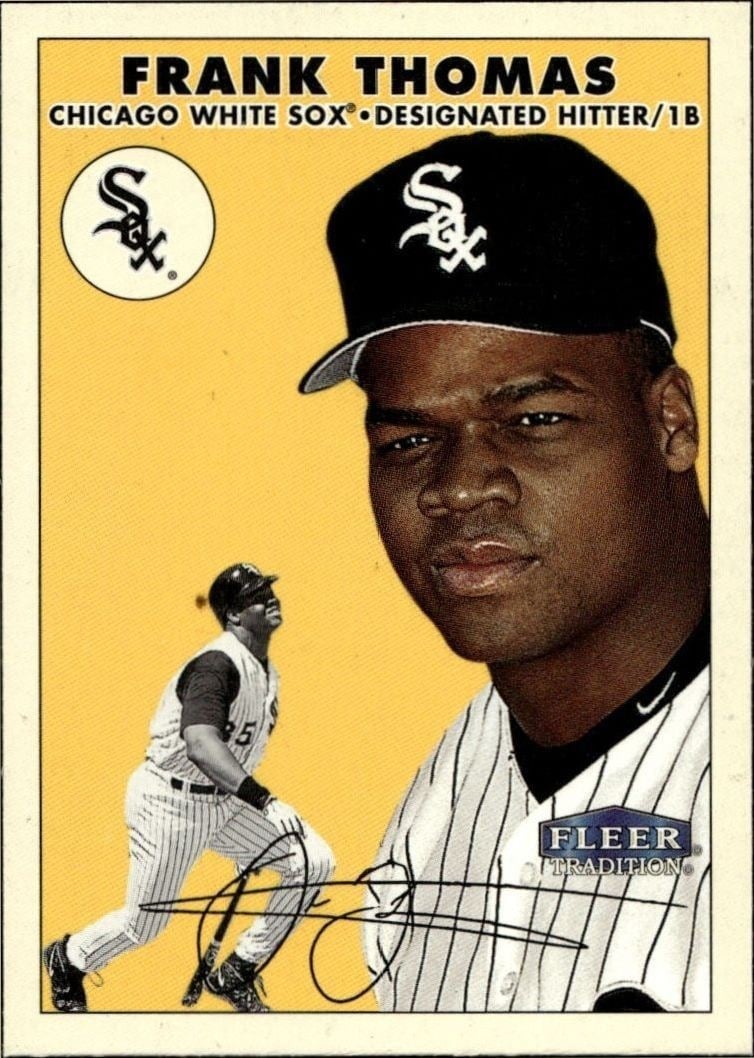 2000 Fleer Tradition Glossy Frank Thomas #129 trading card