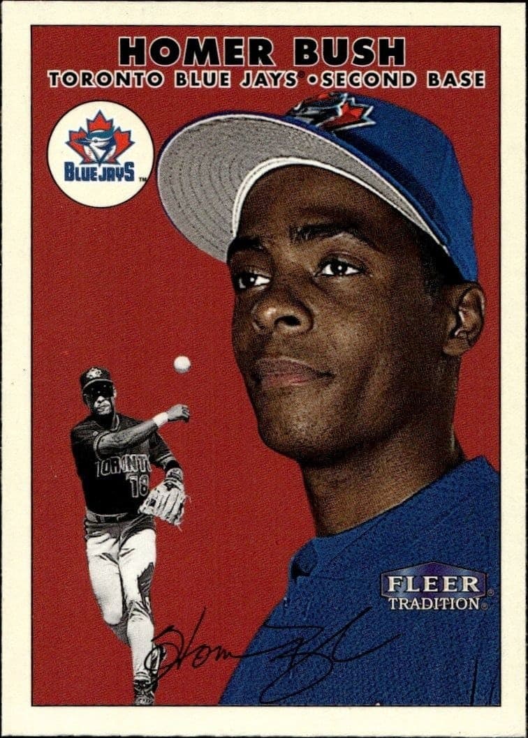 2000 Fleer Tradition Glossy Homer Bush #432 trading card