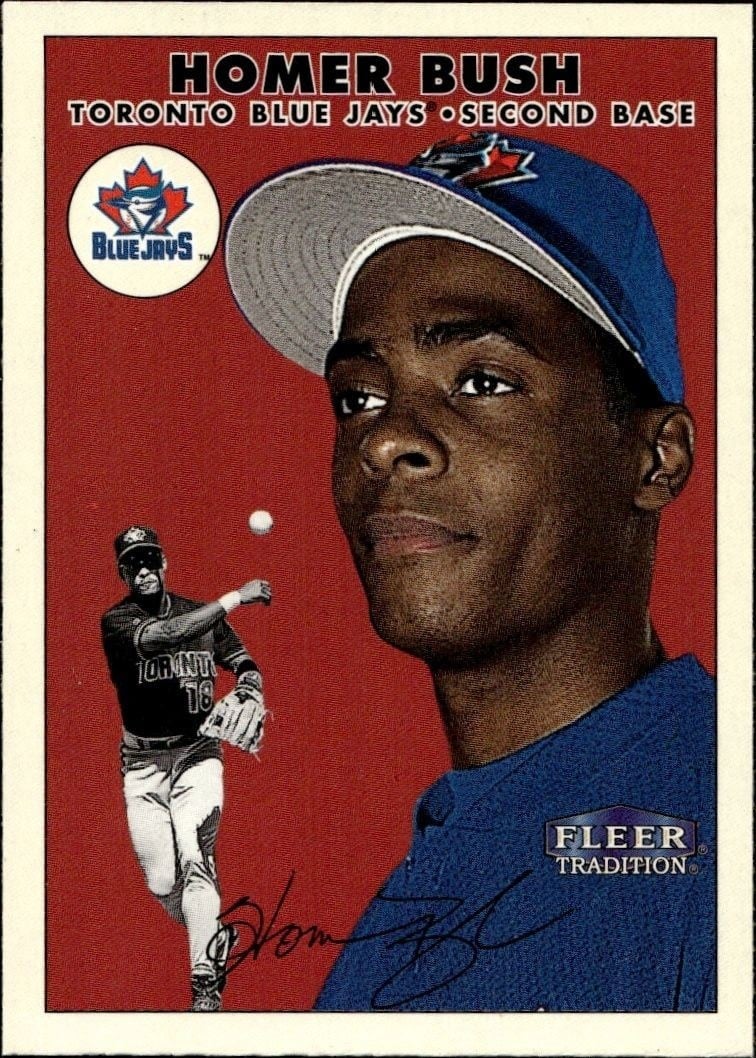 2000 Fleer Tradition Glossy Homer Bush #432 trading card