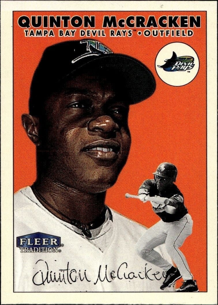 Quinton McCracken 2000 Fleer Tradition Glossy #431 Baseball Trading Card - Front 2000 Fleer Tradition Glossy Quinton McCracken #431 baseball trading card front