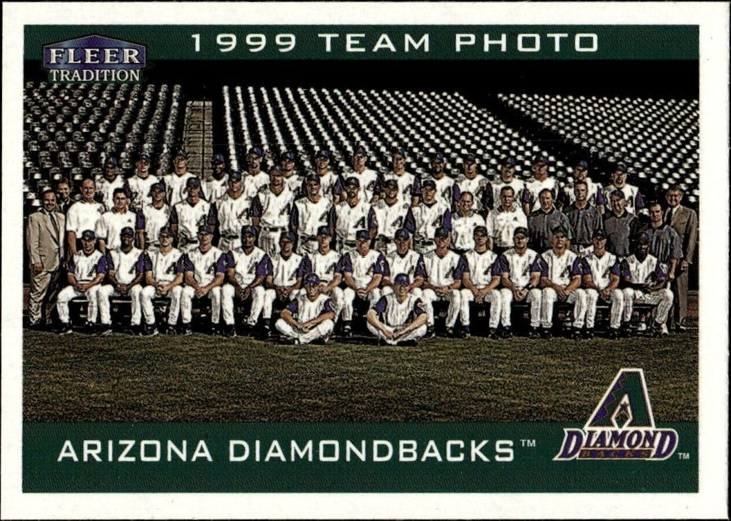 Arizona Diamondbacks 2000 Fleer Tradition Glossy #29 Baseball Trading Card - Front 2000 Fleer Tradition Glossy Arizona Diamondbacks #29 baseball trading card front