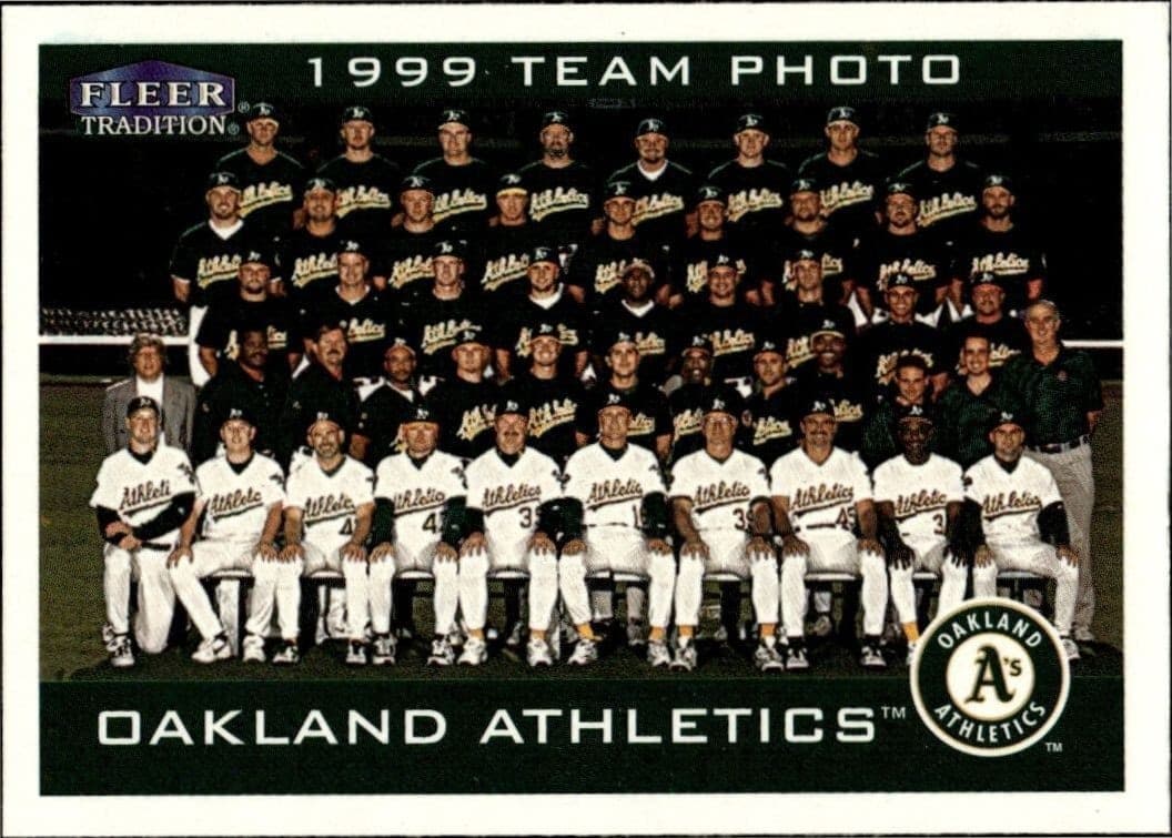 2000 Fleer Tradition Glossy Oakland Athletics #395 trading card