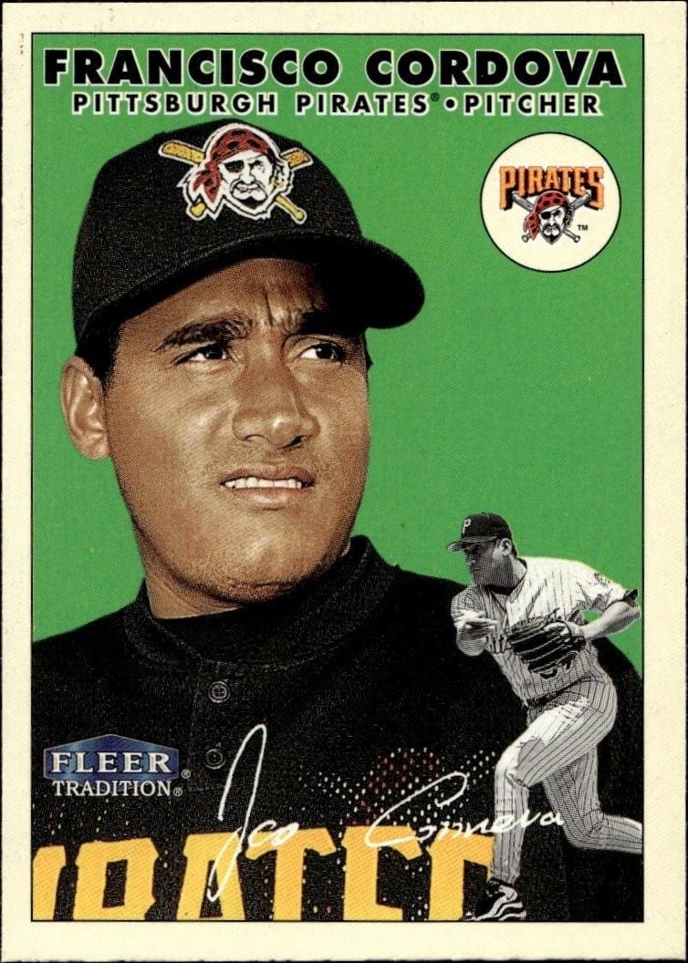 Francisco Cordova 2000 Fleer Tradition Glossy #169 Baseball Trading Card - Front 2000 Fleer Tradition Glossy Francisco Cordova #169 baseball trading card front