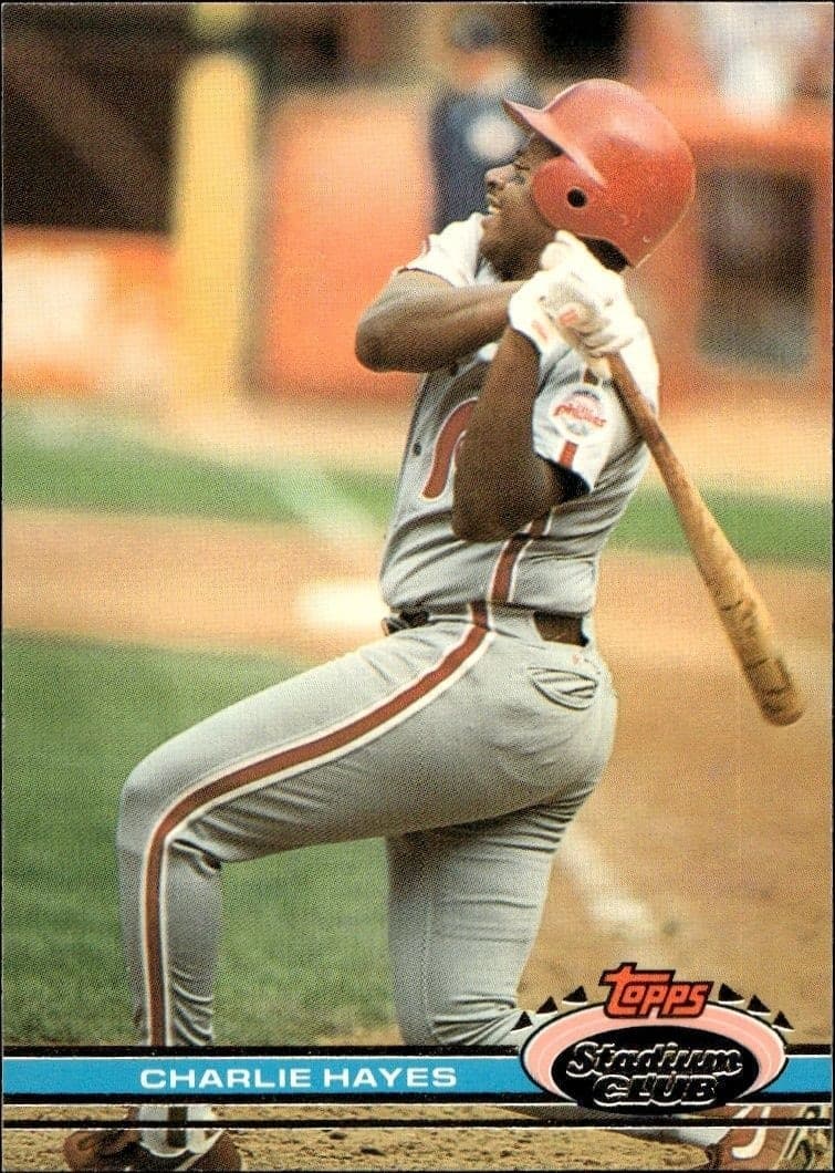 1991 Topps Stadium Club Charlie Hayes #163 trading card