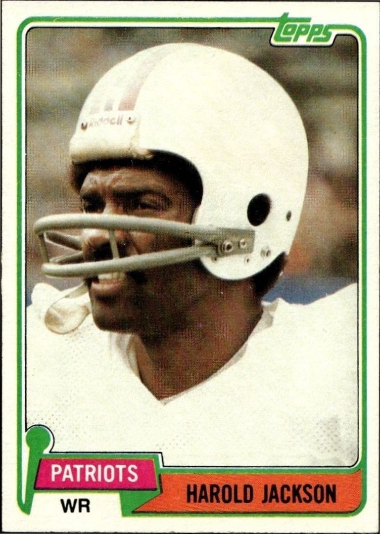 Harold Jackson 1981 Topps #311 Football Trading Card - Front 1981 Topps Harold Jackson #311 football trading card front