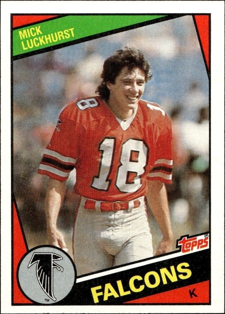 Mick Luckhurst 1984 Topps #217 Football Trading Card - Front 1984 Topps Mick Luckhurst #217 football trading card front