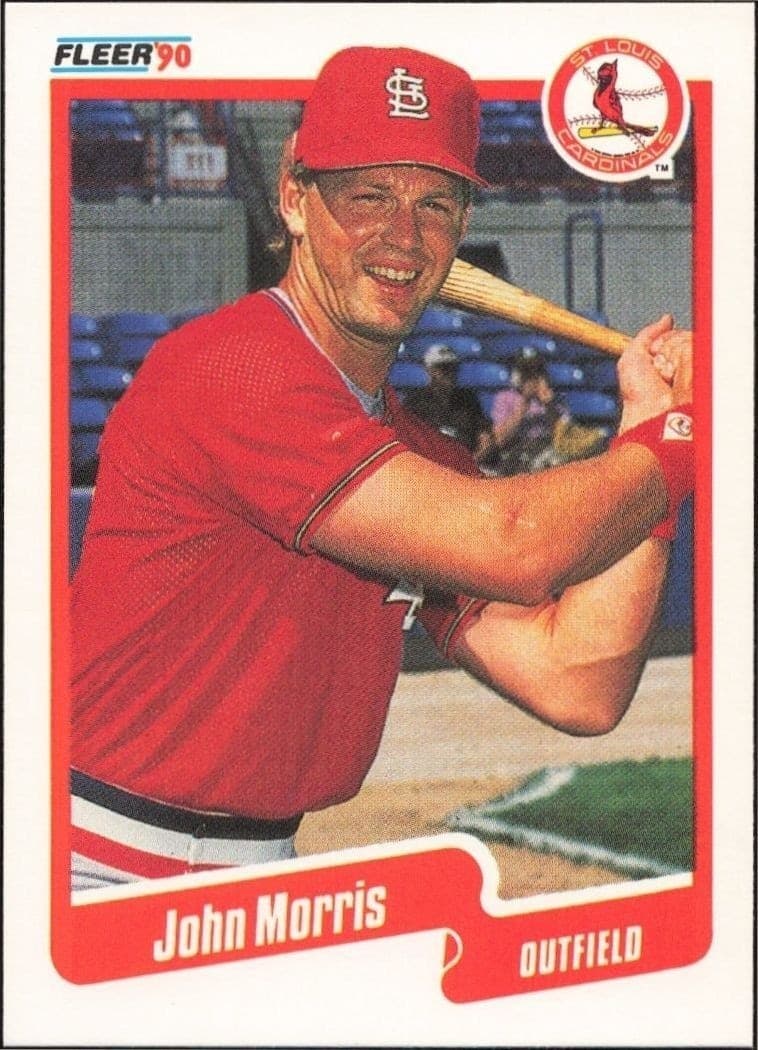 1990 Fleer John Morris #254 trading card