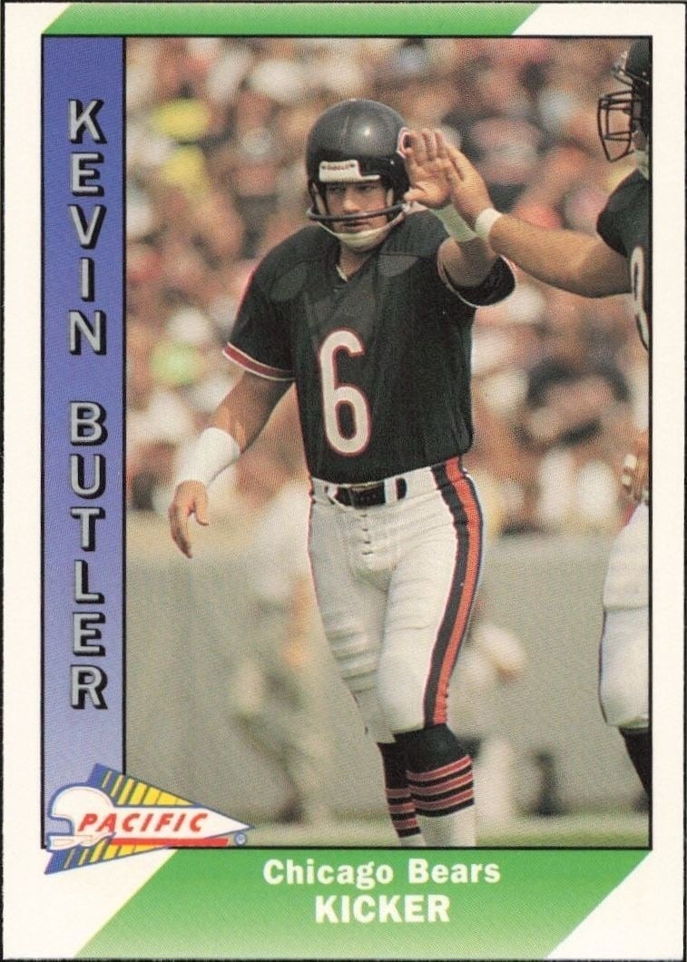 Kevin Butler 1991 Pacific #43 Football Trading Card - Front 1991 Pacific Kevin Butler #43 football trading card front