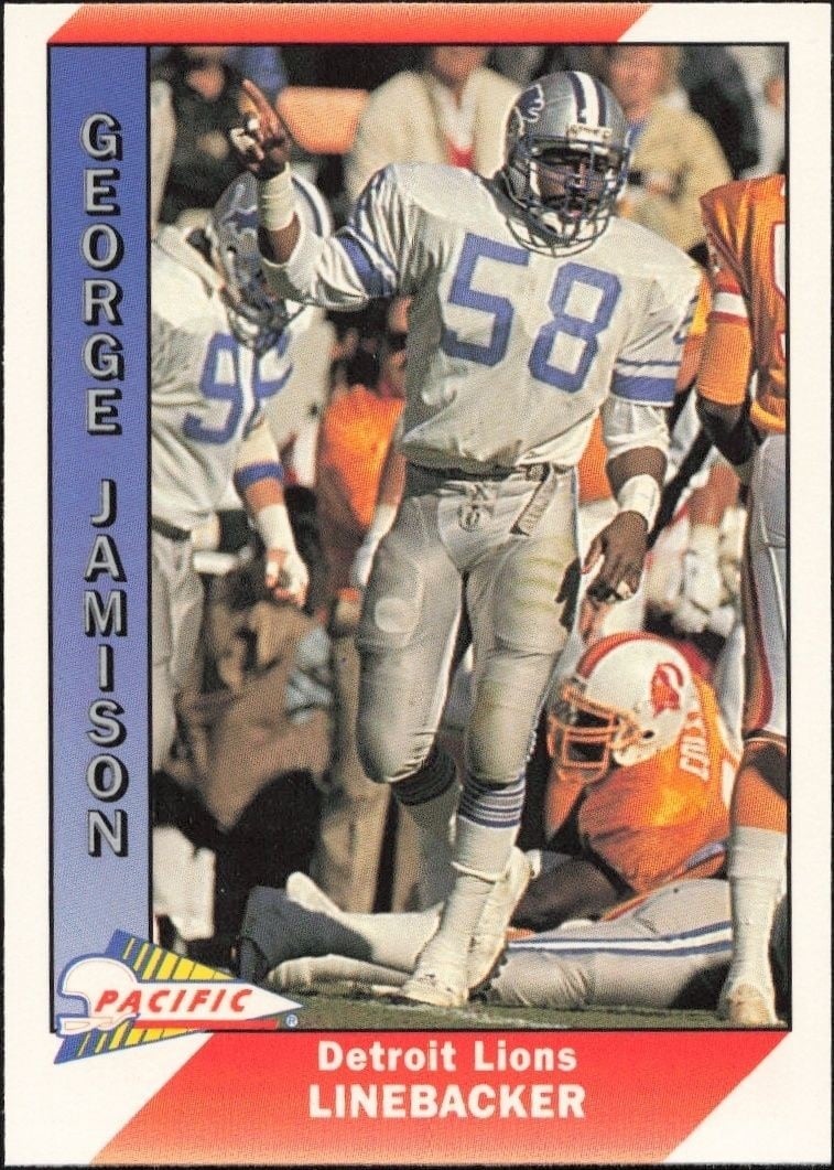 George Jamison 1991 Pacific #139 Football Trading Card - Front 1991 Pacific George Jamison #139 football trading card front