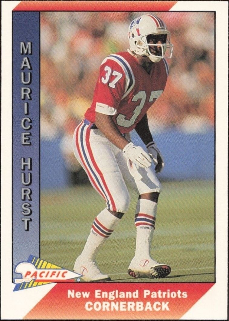 Maurice Hurst 1991 Pacific #308 Football Trading Card - Front 1991 Pacific Maurice Hurst #308 football trading card front