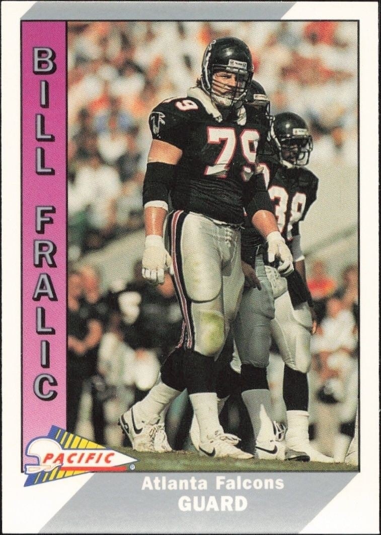 Bill Fralic 1991 Pacific #11 Football Trading Card - Front 1991 Pacific Bill Fralic #11 football trading card front