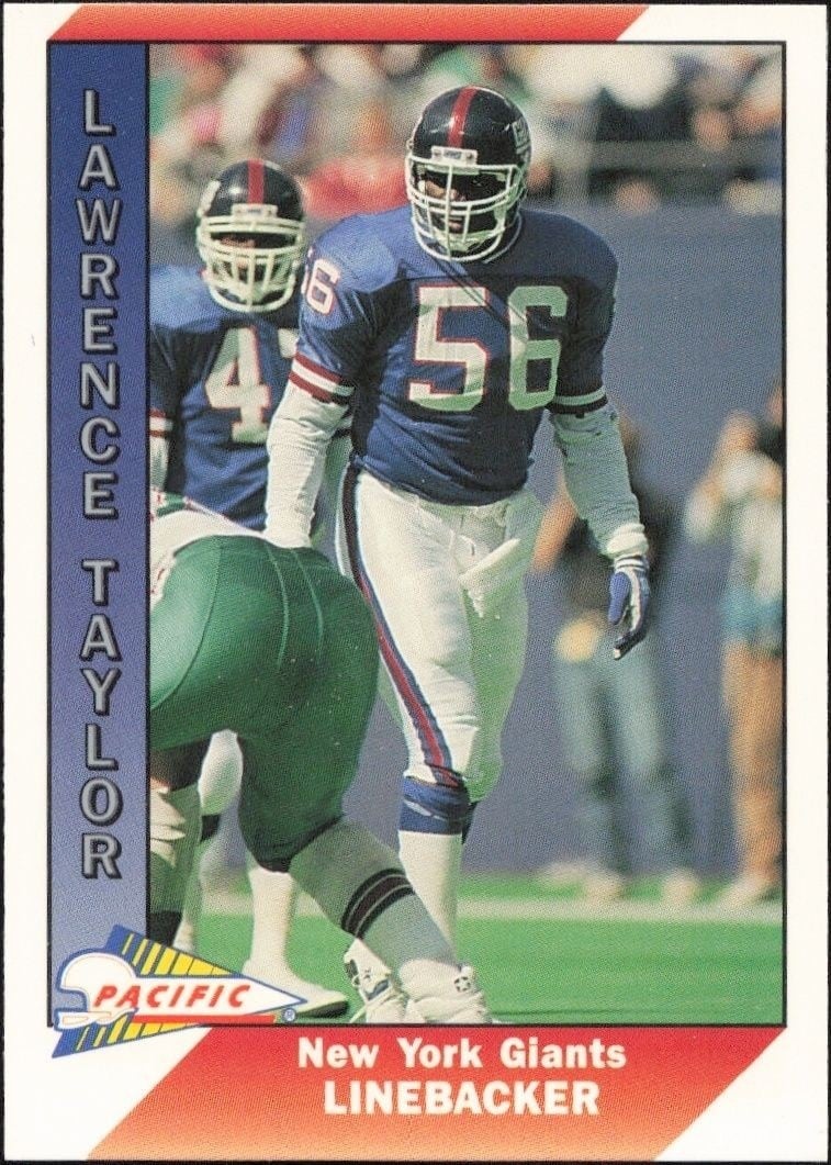 Lawrence Taylor 1991 Pacific #356 Football Trading Card - Front 1991 Pacific Lawrence Taylor #356 football trading card front