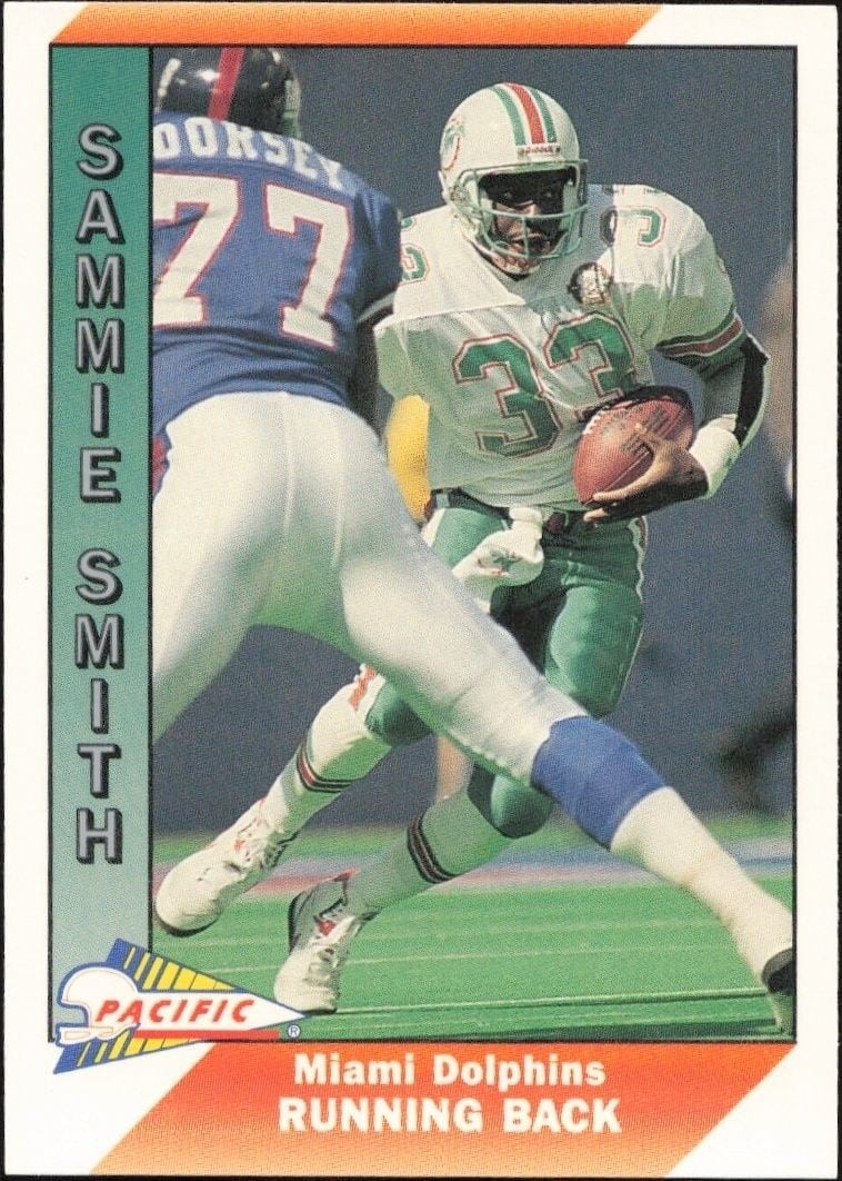 Sammie Smith 1991 Pacific #274 Football Trading Card - Front 1991 Pacific Sammie Smith #274 football trading card front