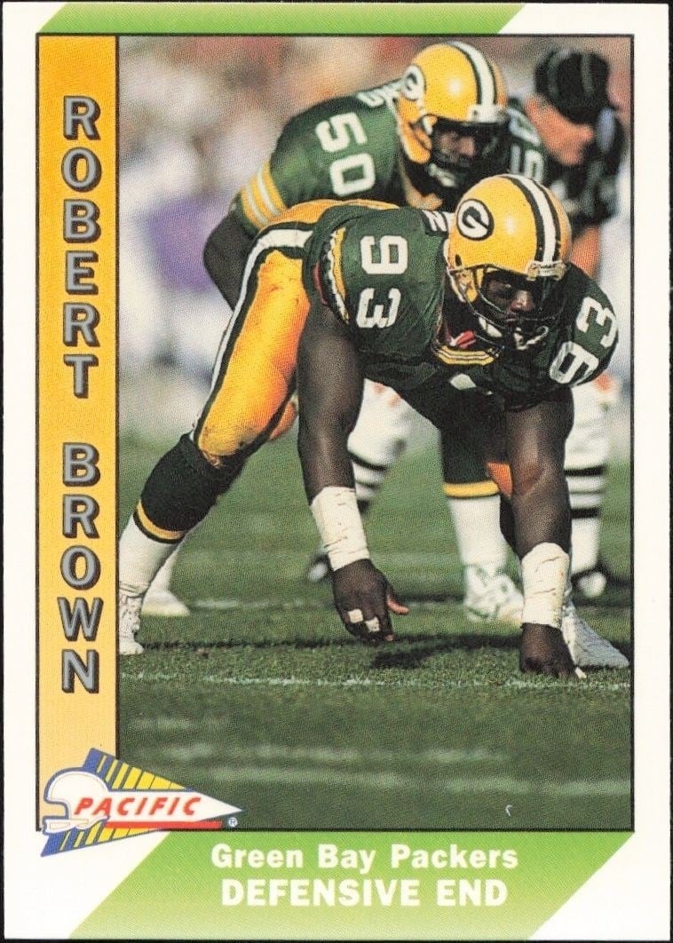 Robert Brown 1991 Pacific #150 Football Trading Card - Front 1991 Pacific Robert Brown #150 football trading card front