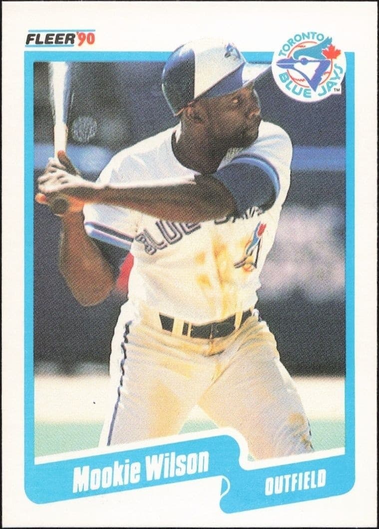1990 Fleer Mookie Wilson #99 trading card