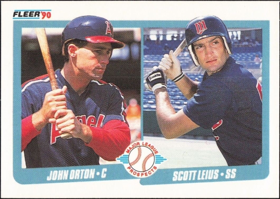 John Orton 1990 Fleer #647 Baseball Trading Card - Front 1990 Fleer John Orton #647 baseball trading card front