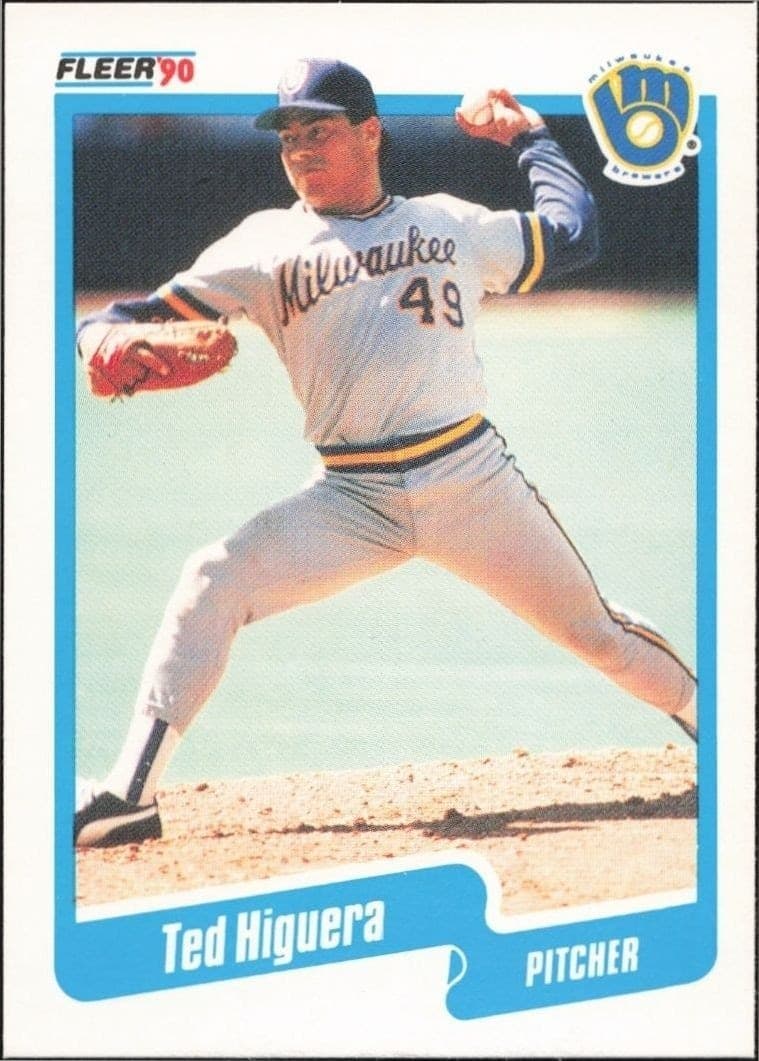 1990 Fleer Ted Higuera #326 trading card