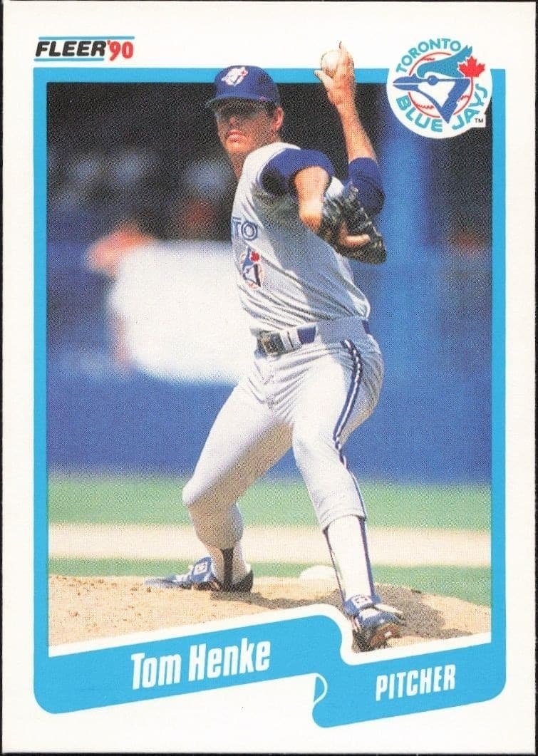 1990 Fleer Tom Henke #84 trading card
