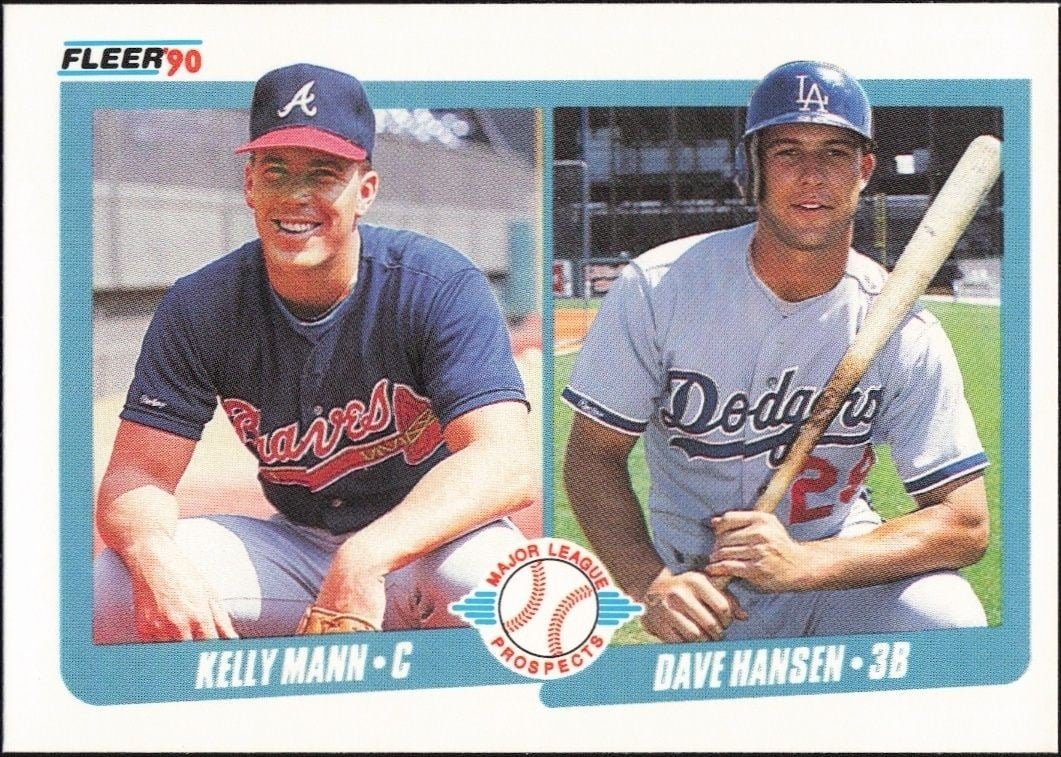 Kelly Mann 1990 Fleer #642 Baseball Trading Card - Front 1990 Fleer Kelly Mann #642 baseball trading card front