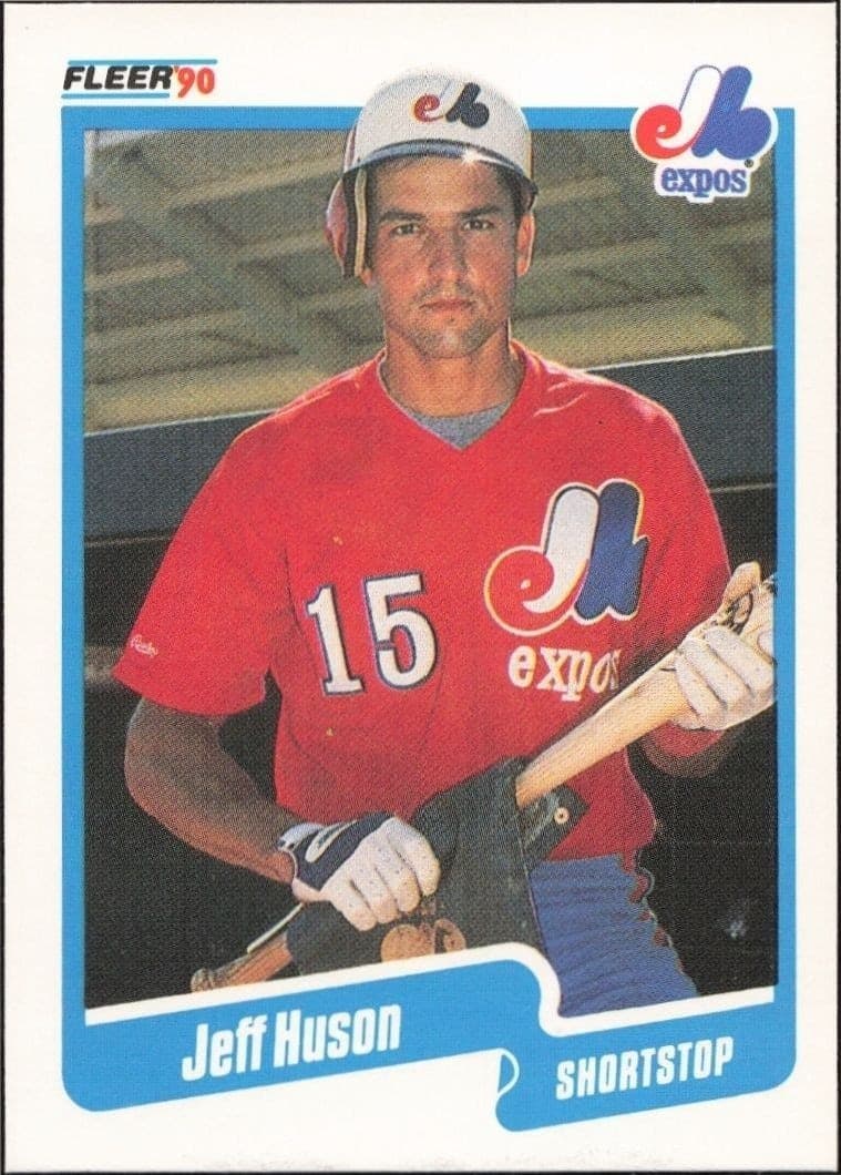 1990 Fleer Jeff Huson #350 trading card