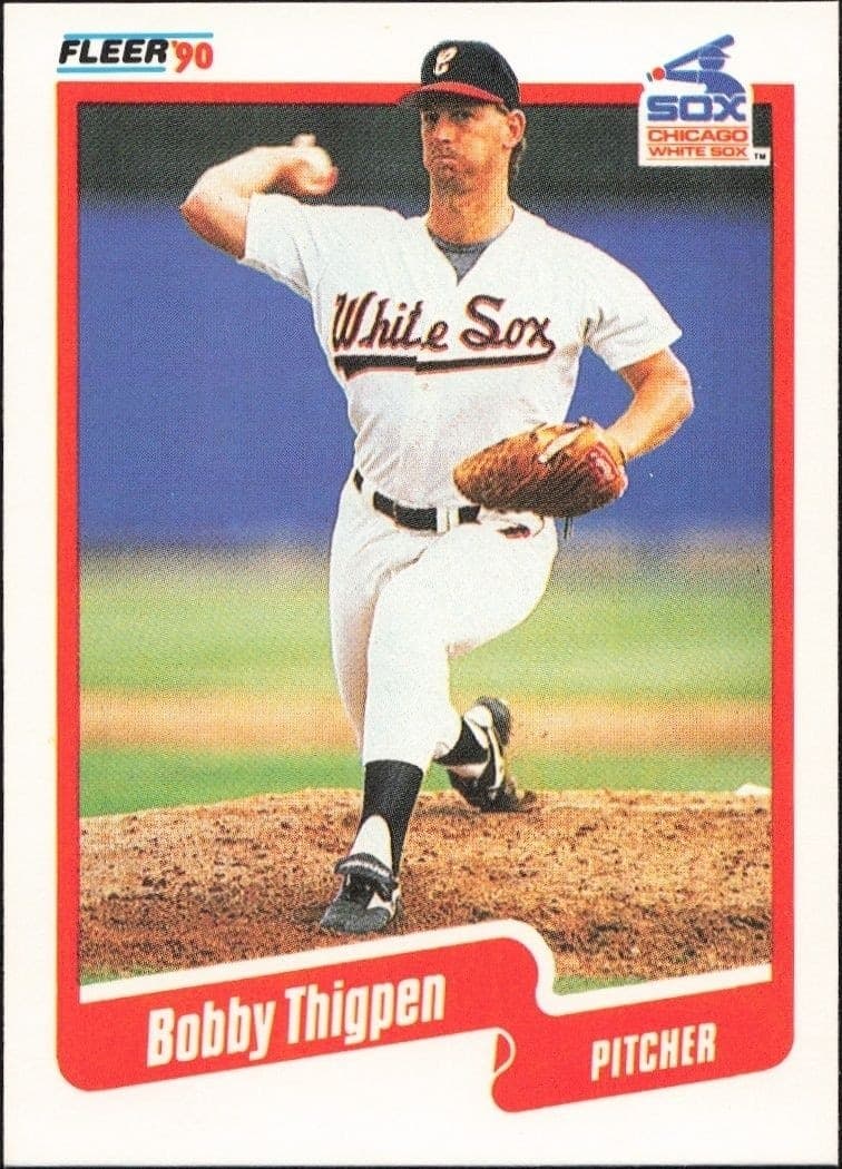 1990 Fleer Bobby Thigpen #549 trading card