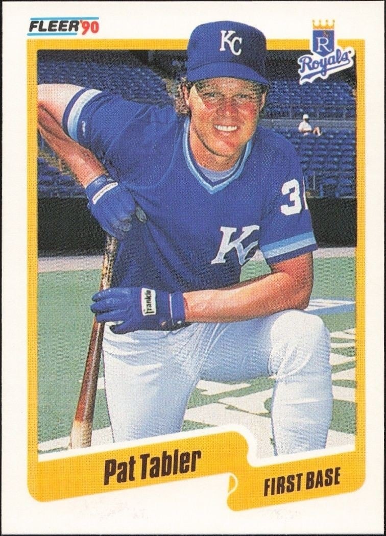 Pat Tabler 1990 Fleer #119 Baseball Trading Card - Front 1990 Fleer Pat Tabler #119 baseball trading card front