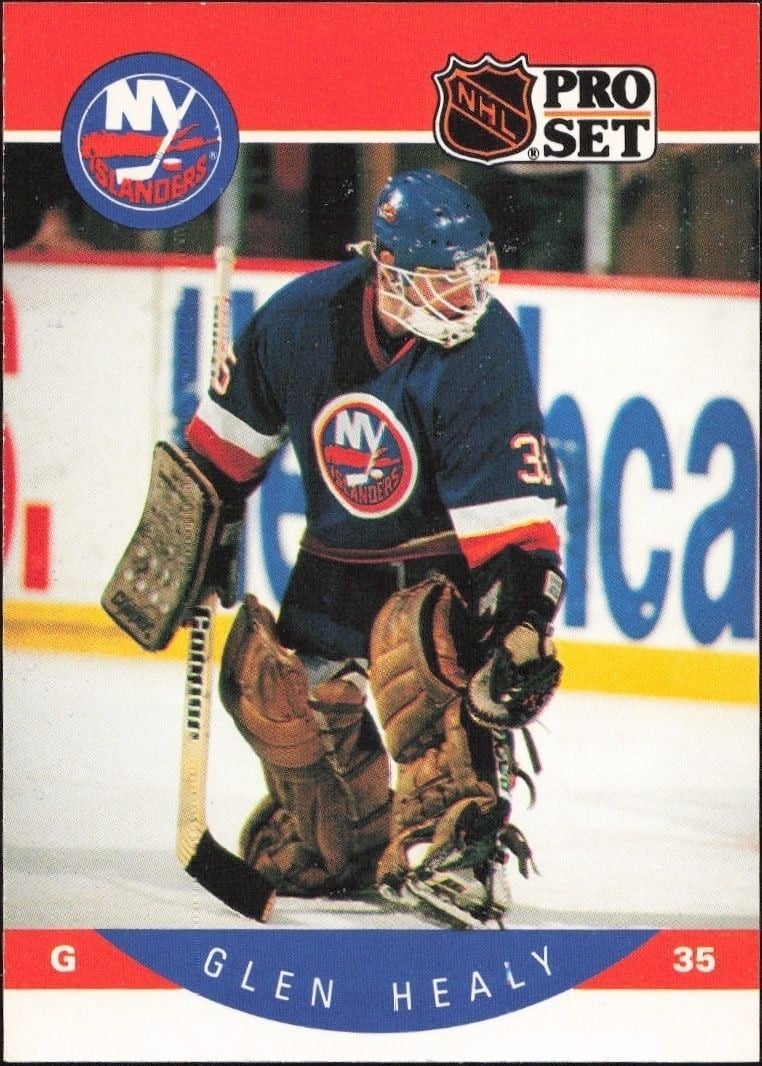 Glenn Healy 1990-91 Pro Set #183 Hockey Trading Card - Front 1990-91 Pro Set Glenn Healy #183 hockey trading card front