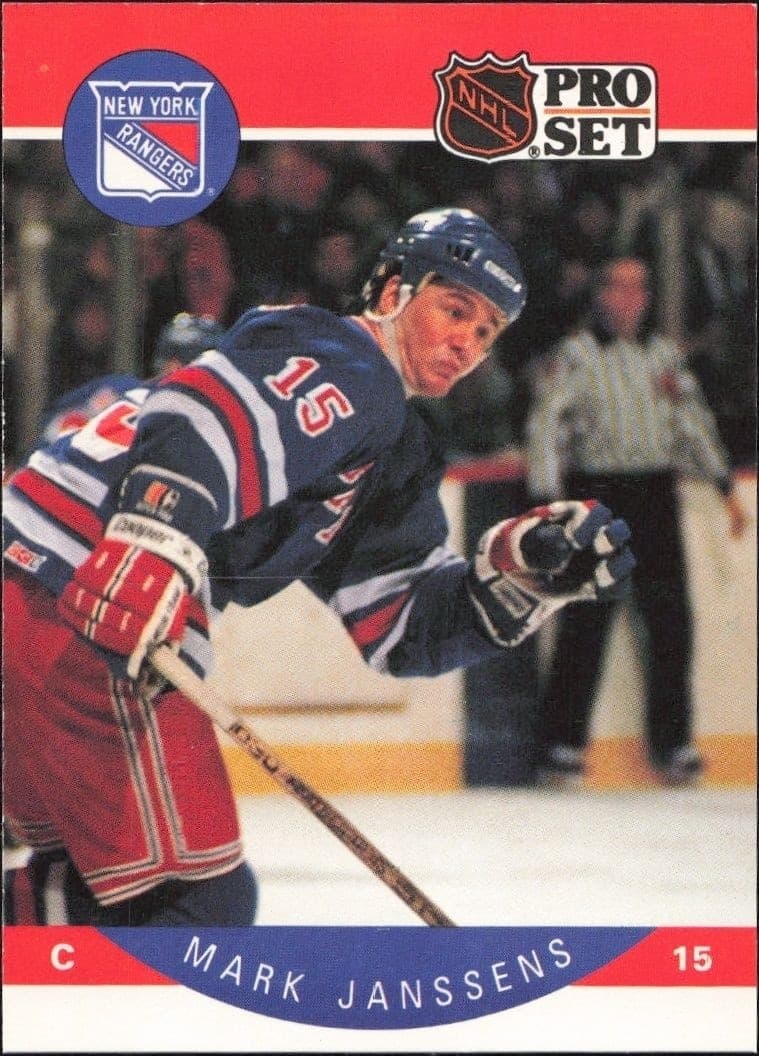1990-91 Pro-Set Mark Janssens #199 trading card
