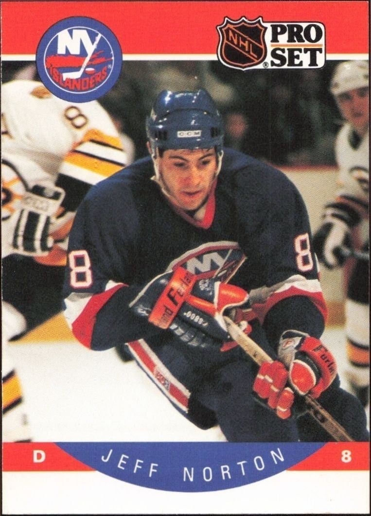 Jeff Norton 1990-91 Pro Set #189 Hockey Trading Card - Front 1990-91 Pro Set Jeff Norton #189 hockey trading card front