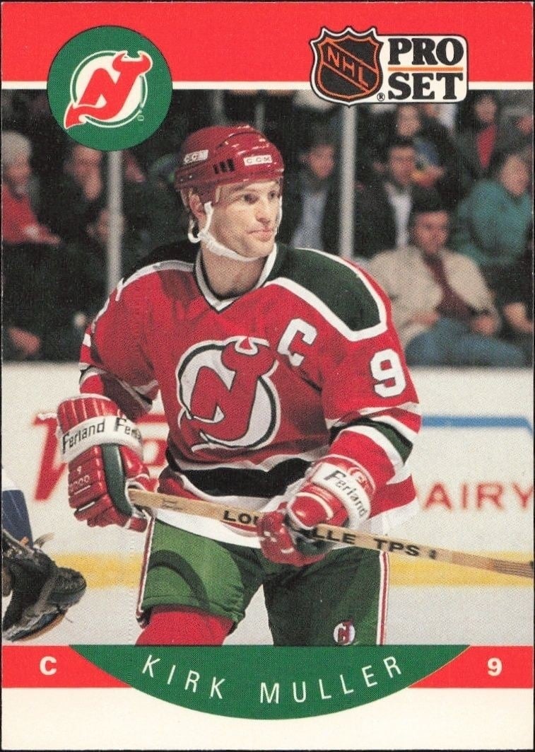 Kirk Muller 1990-91 Pro Set #172 Hockey Trading Card - Front 1990-91 Pro Set Kirk Muller #172 hockey trading card front