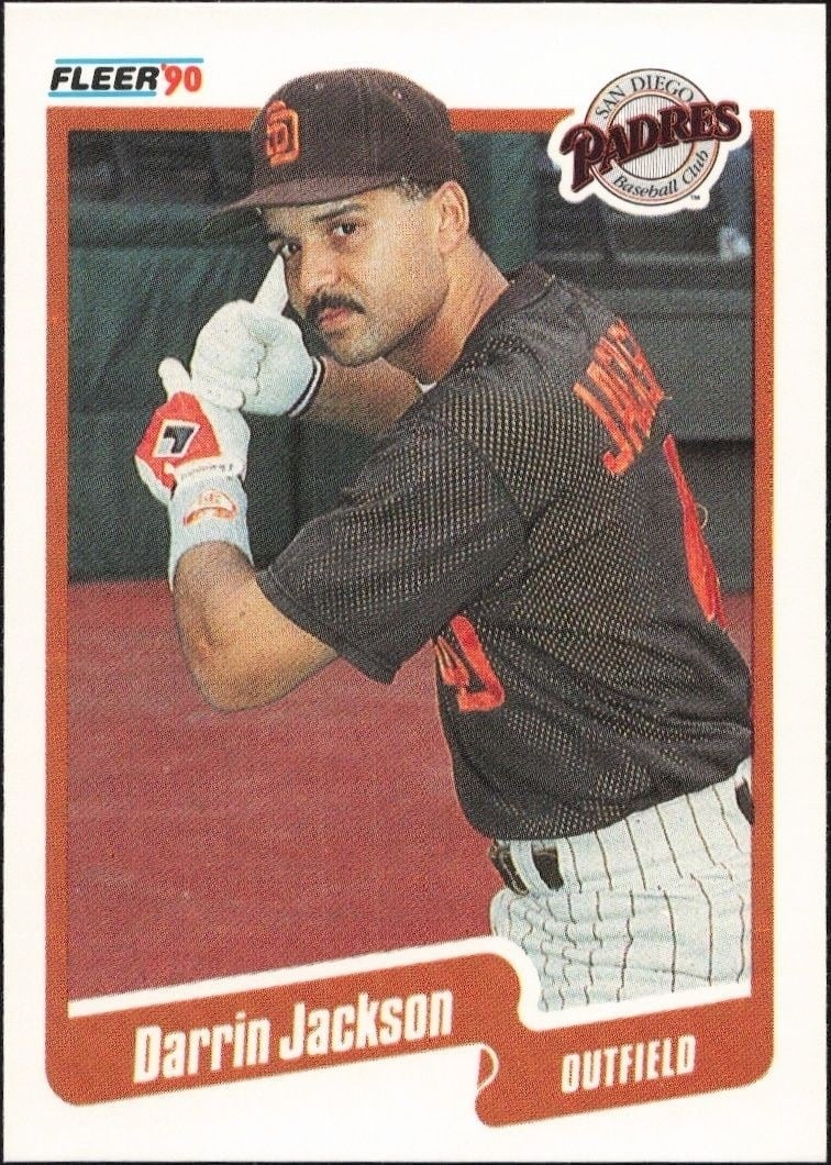 1990 Fleer Darrin Jackson #160 trading card