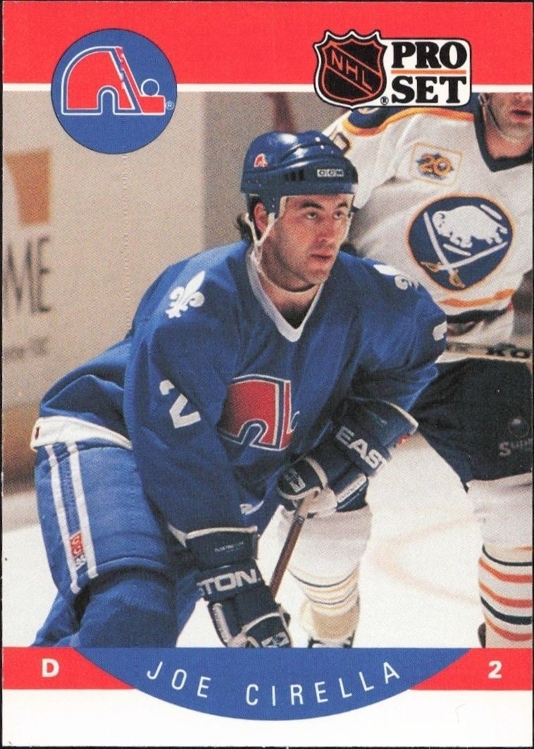 Joe Cirella 1990-91 Pro Set #243 Hockey Trading Card - Front 1990-91 Pro Set Joe Cirella #243 hockey trading card front