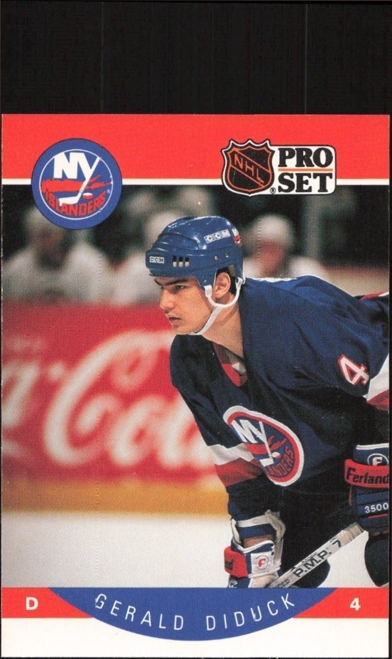 Gerald Diduck 1990-91 Pro Set #180 Hockey Trading Card - Front 1990-91 Pro Set Gerald Diduck #180 hockey trading card front