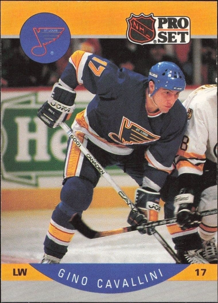 1990-91 Pro-Set Gino Cavallini #261 trading card