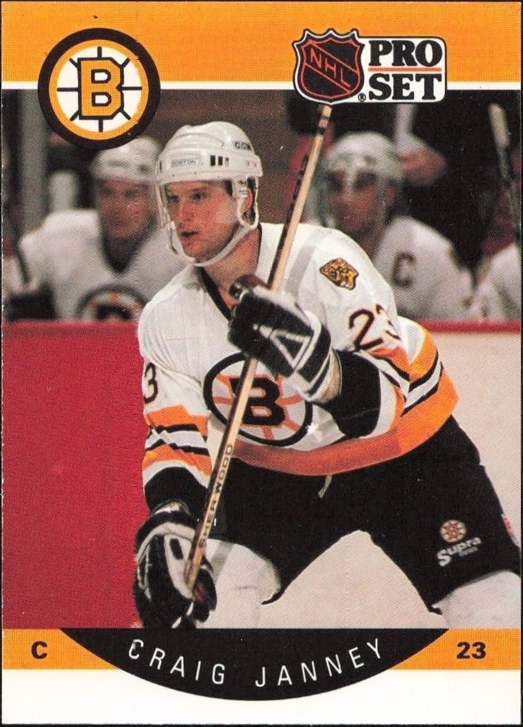 1990-91 Pro-Set Craig Janney #8 trading card