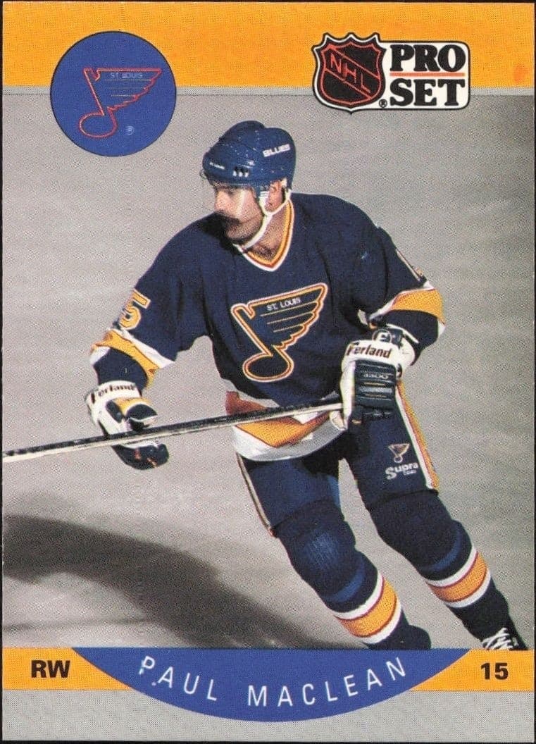 1990-91 Pro-Set Paul MacLean #266 trading card