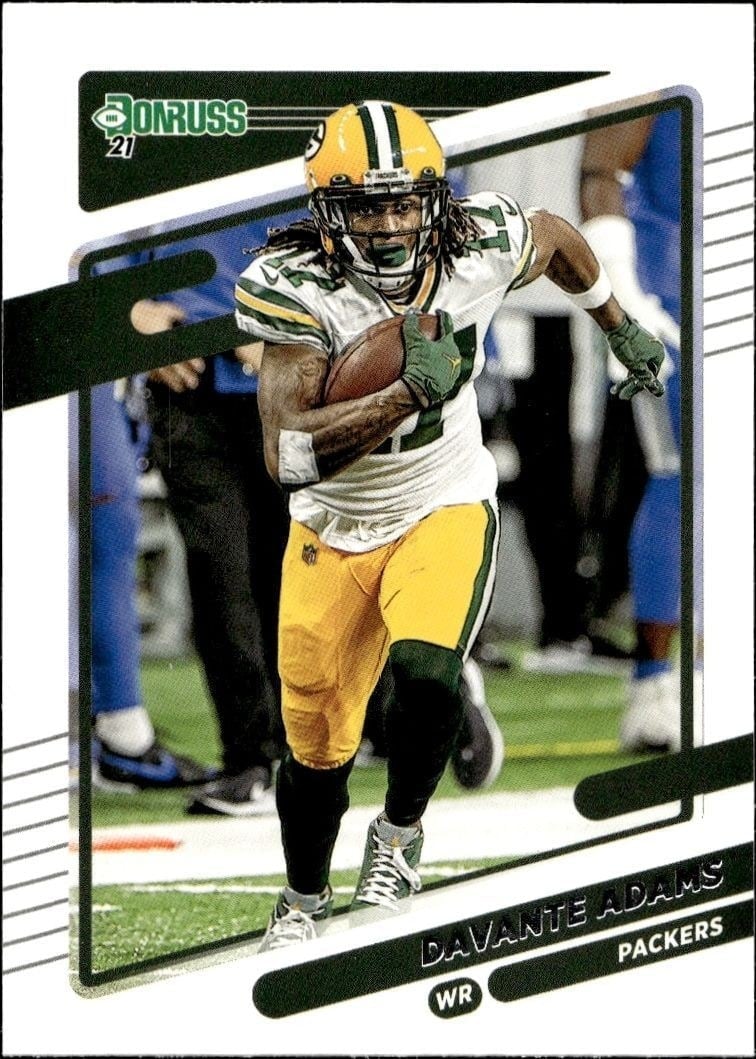 Davante Adams 2021 Panini Donruss #158 Football Trading Card - Front 2021 Panini Donruss Davante Adams #158 football trading card front