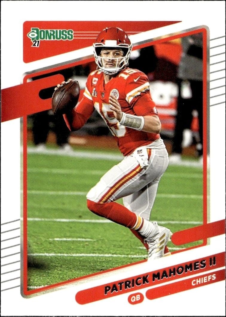 Patrick Mahomes II 2021 Panini Donruss #116 Football Trading Card - Front 2021 Panini Donruss Patrick Mahomes II #116 football trading card front