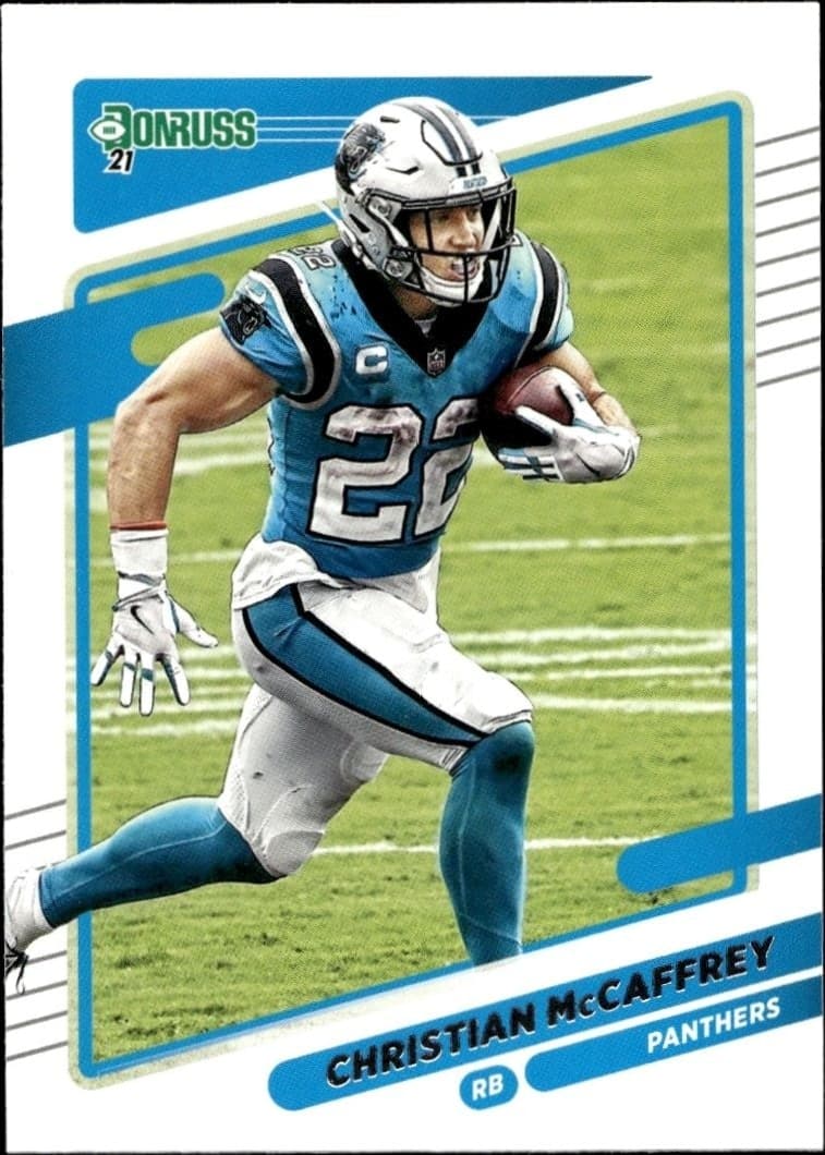 2021 Panini Donruss Christian McCaffrey #219 trading card