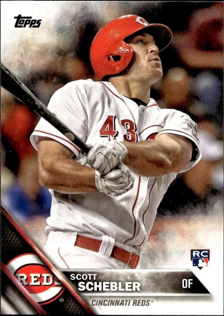 Scott Schebler 2016 Topps Update Series #US73 Baseball Trading Card - Front 2016 Topps Update Series Scott Schebler #US73 baseball trading card front